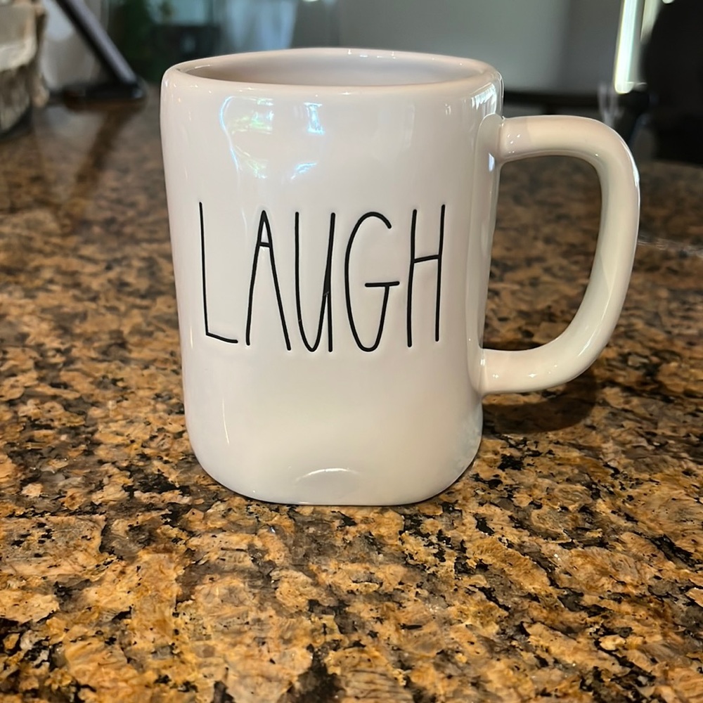 Rae Dunn.  “Laugh”